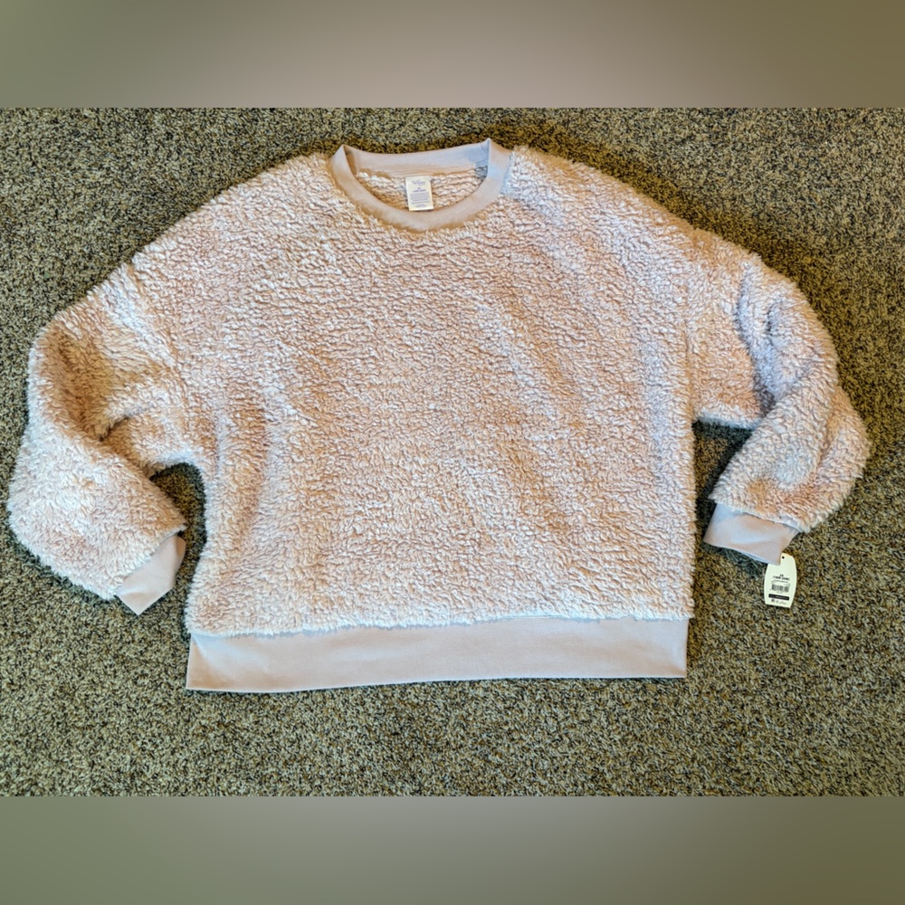 Secret Treasures Pink Faux Fur Pullover